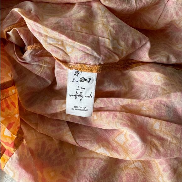 NIC+ZOE Swan Rays Top in Orange Multi - Picture 8 of 11